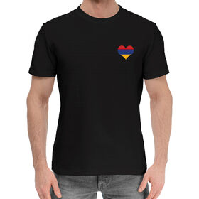 Мужская хлопковая футболка с принтом Армения в Курске,  |  | 