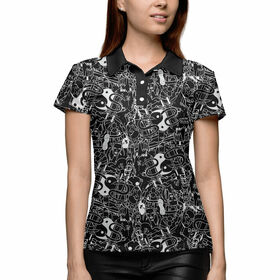 Женская рубашка поло 3D с принтом Die Antwoord в Кировске,  |  | 