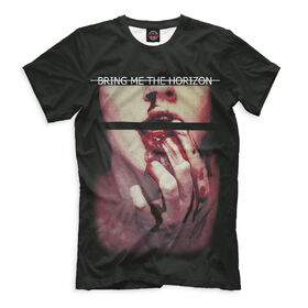 Футболка для мальчиков с принтом Bring Me the Horizon в Санкт-Петербурге, Интерлок, плотность ткани 135-140 гр/кв.м; Состав:... | Ткань сандвич - ткань, специально разработанная для сублимационной печати. Снаружи это 100% полиэстеровый трикотаж, изнутри - 100% нежный хлопок.  Ткань мягкая, эластичная, хорошо держит форму. Ткань не мнется, гигиеничная, хорошо пропускает воздух, легко впитывает влагу, легко стирается и  быстро сохнет.    | 
