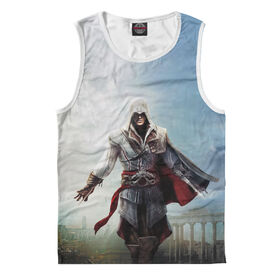 Майка 3D для девочки с принтом Assassin`s Creed Ezio Collection в Кировске,  |  | 