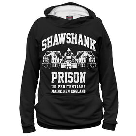 Худи 3D для мальчика с принтом Shawshank Prison в Курске, Сандвич,  плотность180 гр/кв. м.; Состав: 100% полиэстер | Ткань сандвич - ткань, специально разработанная для сублимационной печати. Снаружи это 100% полиэстеровый трикотаж, изнутри - 100% нежный хлопок.  Ткань мягкая, эластичная, хорошо держит форму. Ткань не мнется, гигиеничная, хорошо пропускает воздух, легко впитывает влагу, легко стирается и  быстро сохнет.  | 