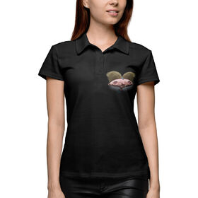 Женская рубашка поло 3D с принтом Арнольд 3D в Тюмени,  |  | 
