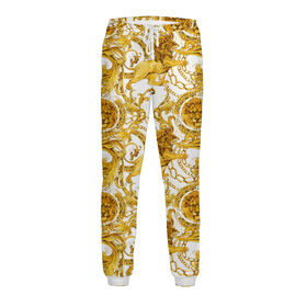 Мужские спортивные штаны с принтом Versace львы в Кировске,  |  | Тематика изображения на принте: 