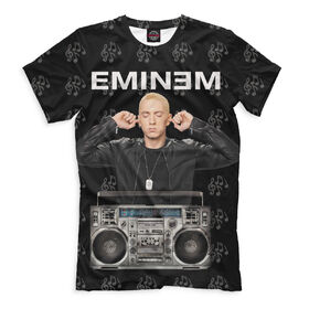 Мужская футболка 3D с принтом Eminem в Санкт-Петербурге, Выбор из 3-х типов ткани | <ul>
<li>Обычная ткань — интерлок, спортивный трикотаж. Плотность 140 г/м.кв. Состав: 100% полиэстер</li>
<li>Премиум ткань — джерси, мягкий трикотаж. Плотность 180 г/м.кв. Состав: 97% полиэстер, 3% эластан</li>
<li>Люкс ткань — кулирка, наиболее плотная и долговечня ткань. Плотность 210 г/м.кв. Состав: 97% полиэстер, 3% эластан</li>
</ul> | 