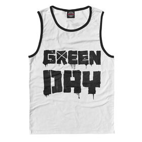 Майка 3D для девочки с принтом Green Day ,  |  | Тематика изображения на принте: 
