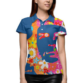 Женская рубашка поло 3D с принтом Че Гевара ,  |  | 