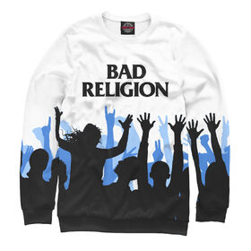 Женский свитшот 3D с принтом Bad Religion в Екатеринбурге,  |  | 