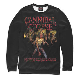 Женский свитшот 3D с принтом Cannibal Corpse в Екатеринбурге,  |  | 