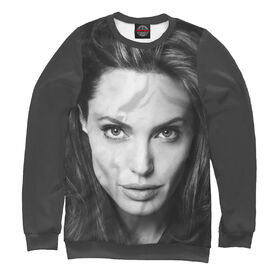 Женский свитшот 3D с принтом Анджелина Джоли ,  |  | 