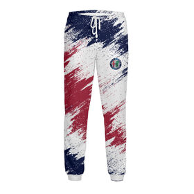 Мужские спортивные штаны с принтом Alfa Romeo ,  |  | Тематика изображения на принте: 