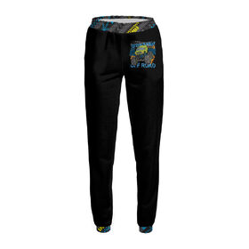 Женские спортивные штаны с принтом Monster truck 4x4 в Тюмени,  |  | 