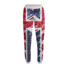 Женские спортивные штаны с принтом Union Jack ,  |  | Тематика изображения на принте: 