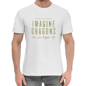 Мужская хлопковая футболка с принтом Imagine Dragons в Кировске,  |  | 