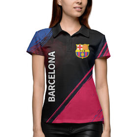 Женское поло 3D с принтом Barcelona / Барселона ,  |  | Тематика изображения на принте: 