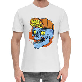Мужская хлопковая футболка с принтом Cool skull в Санкт-Петербурге,  |  | 