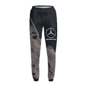 Женские спортивные штаны с принтом Mercedes / Мерседес в Санкт-Петербурге,  |  | 