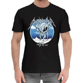 Мужская хлопковая футболка с принтом Antarctica - Metallica ,  |  | Тематика изображения на принте: 