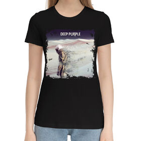 Женская хлопковая футболка с принтом Deep Purple в Тюмени,  |  | 