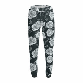 Женские спортивные штаны с принтом Розы в Тюмени,  |  | 