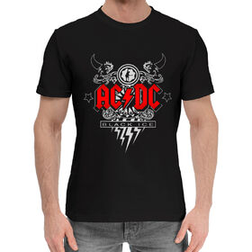 Мужская хлопковая футболка с принтом AC/DC, Black Ice в Санкт-Петербурге,  |  | 