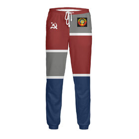 Мужские спортивные штаны с принтом СССР в Новосибирске,  |  | 