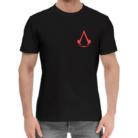 Мужская хлопковая футболка с принтом Assassin`s Creed в Курске,  |  | 