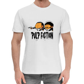 Мужская хлопковая футболка с принтом Pulp fiction в Санкт-Петербурге,  |  | 