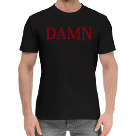 Мужская хлопковая футболка с принтом DAMN. Kendrick Lamar в Курске,  |  | 
