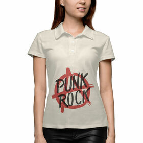 Женское поло 3D с принтом Punk Rock в Тюмени,  |  | 