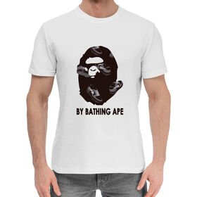 Мужская хлопковая футболка с принтом By Bathing Ape в Петрозаводске,  |  | 