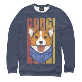 Женский свитшот 3D с принтом CORGI ,  |  | 