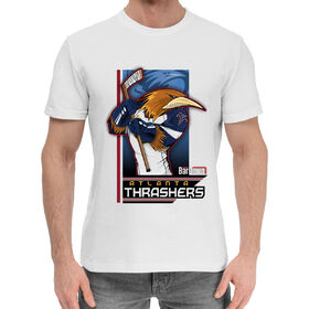 Мужская хлопковая футболка с принтом Atlanta Thrashers в Екатеринбурге,  |  | 
