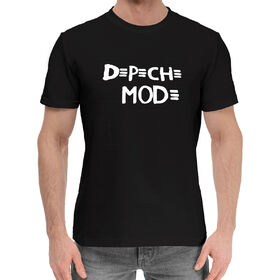 Мужская хлопковая футболка с принтом Depeche mode ,  |  | 