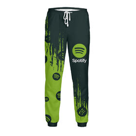 Мужские спортивные штаны с принтом Spotify / Спотифай ,  |  | 