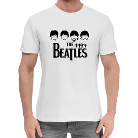 Мужская хлопковая футболка с принтом The Beatles в Кировске,  |  | 