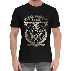 Мужская хлопковая футболка с принтом Black Sabbath в Петрозаводске,  |  | 