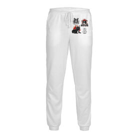 Мужские спортивные штаны с принтом Французский бульдог в Курске,  |  | Тематика изображения на принте: 