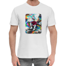 Мужская хлопковая футболка с принтом Леша Майсак в Санкт-Петербурге,  |  | Тематика изображения на принте: 