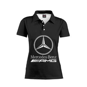 Женское поло 3D с принтом Mersedes-Benz AMG в Курске,  |  | 