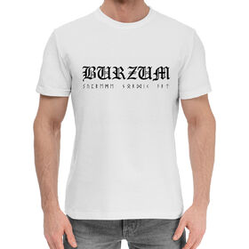 Мужская хлопковая футболка с принтом Burzum в Санкт-Петербурге,  |  | 