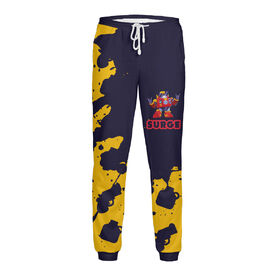 Мужские спортивные штаны с принтом Brawl Stars Surge (Бравл Старс) в Петрозаводске,  |  | Тематика изображения на принте: 