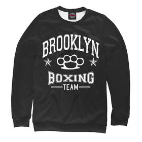 Женский свитшот 3D с принтом Brooklyn Boxing Team в Кировске,  |  | 