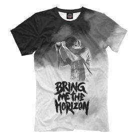 Мужская футболка 3D с принтом Bring Me the Horizon дым в Рязани, Выбор из 3-х типов ткани | <ul>
<li>Обычная ткань — интерлок, спортивный трикотаж. Плотность 140 г/м.кв. Состав: 100% полиэстер</li>
<li>Премиум ткань — джерси, мягкий трикотаж. Плотность 180 г/м.кв. Состав: 97% полиэстер, 3% эластан</li>
<li>Люкс ткань — кулирка, наиболее плотная и долговечня ткань. Плотность 210 г/м.кв. Состав: 97% полиэстер, 3% эластан</li>
</ul> | 