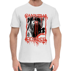 Мужская хлопковая футболка с принтом Cannibal Corpse в Екатеринбурге,  |  | 