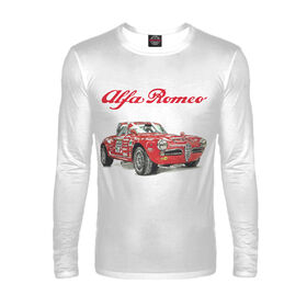 Мужской лонгслив с принтом Alfa Romeo motorsport ,  |  | Тематика изображения на принте: 