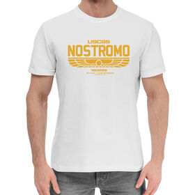 Мужская хлопковая футболка с принтом Nostromo в Кировске,  |  | 