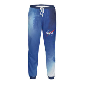 Мужские спортивные штаны с принтом Nasa / Наса ,  |  | Тематика изображения на принте: 