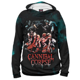 Женская толстовка 3D с принтом Cannibal Corpse в Петрозаводске,  |  | 