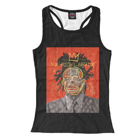 Женская майка борцовка 3D с принтом Jean-Michel Basquiat в Кировске, Кулирная гладь (кулирка), 195 гр/кв. м Состав: 100% полиэстер | 	Ткань кулирная гладь – это одна из самых долговечных и стойких к износу тканей, она обладает хорошей прочностью и воздухопроницаемостью.<br><br>
		Кулирная гладь – универсальная ткань. Сшитая из нее одежда получается легкая и удобная, ткань великолепно смотрится как в свободном, так и в облегающем покрое одежды.
		Главное достоинство – одежда позволяет телу дышать. Это качество ткани подходит для изготовления одежды для всех времен года, особенно для жаркого лета, именно поэтому мы используем кулирку для пошива маек. | 