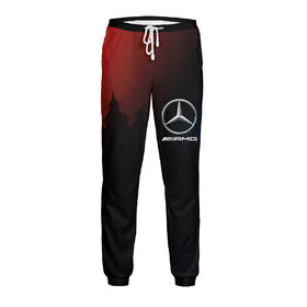Мужские спортивные штаны с принтом Mercedes - Snow в Курске,  |  | Тематика изображения на принте: 